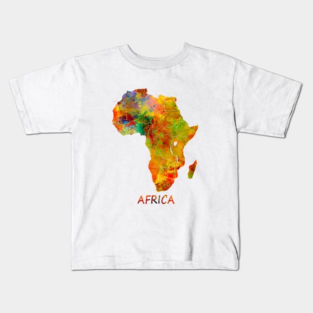 Africa map #africa Kids T-Shirt by JBJart